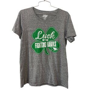 Blue 84 Graphic Tee Size XL Luck Of The UND Fighting Hawks Shirt St Patrick's